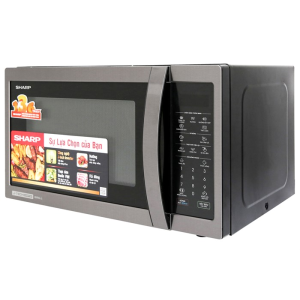 LÒ VI SÓNG ĐIỆN TỬ CÓ NƯỚNG SHARP R-G728XVN-BST
