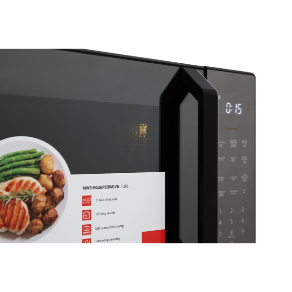  Lò vi sóng mặt gương có nướng Toshiba MW3-EG26PE(BM)VN - 26 lít