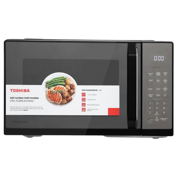  Lò vi sóng mặt gương có nướng Toshiba MW3-EG26PE(BM)VN - 26 lít
