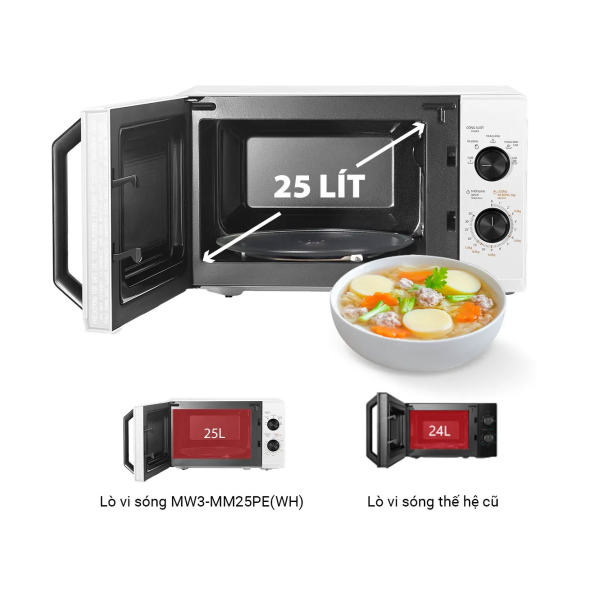 Lò vi sóng Toshiba MW3-MM25PE(WH) 25 lít