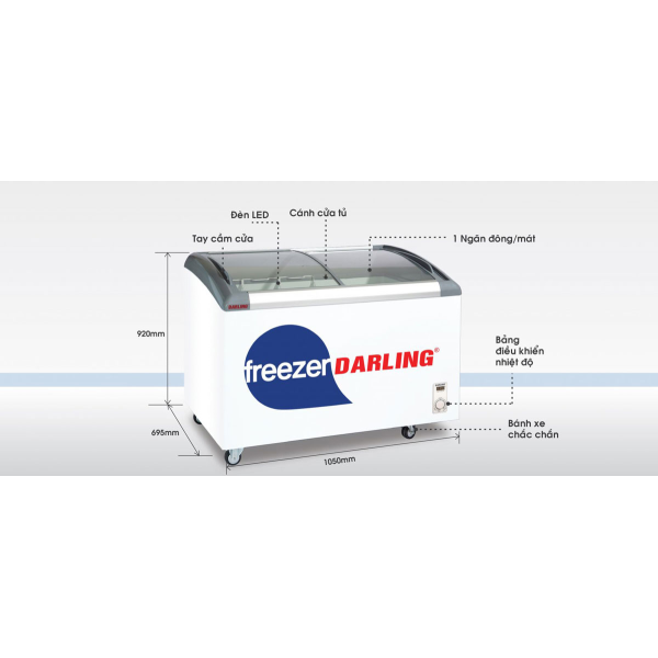 Tủ kem Darling inverter DMF-6079ASKI 650 lít