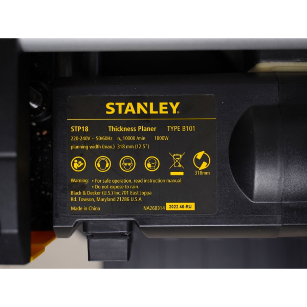 Máy bào cuốn để bàn 1800W Stanley STP18-B1