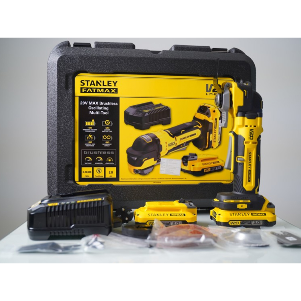 Máy cắt rung cầm tay dùng pin 20V Max Stanley SBT510D2K-KR (2 pin 2.0AH + sạc)