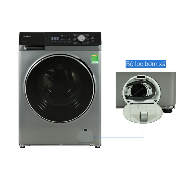 Máy giặt Hitachi Inverter 10.5 kg BD-1054HVOS