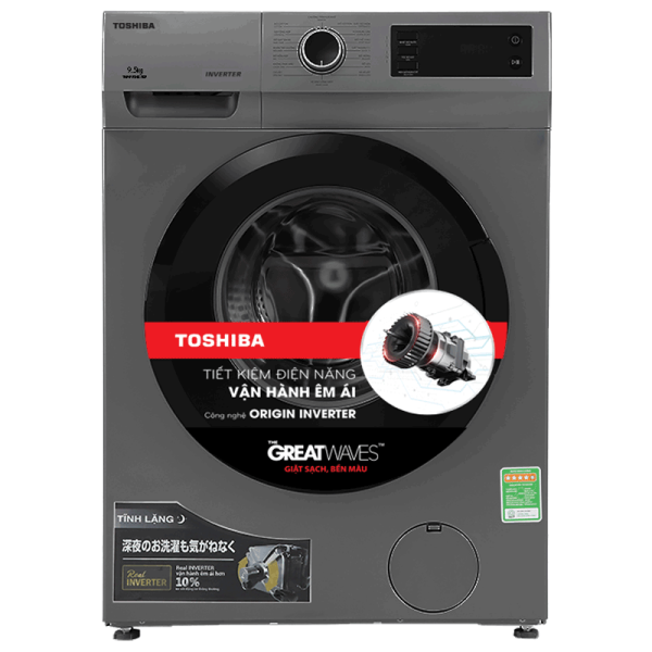 Máy giặt lồng ngang Toshiba Inverter 8.5Kg TW-BK95S3V(SK)