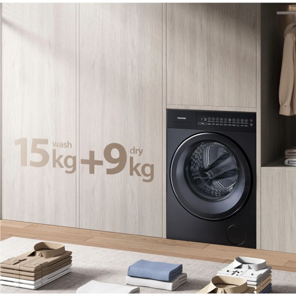 Máy giặt sấy Toshiba TWD-T35BP160MWV(MG) giặt 15kg, sấy 9kg
