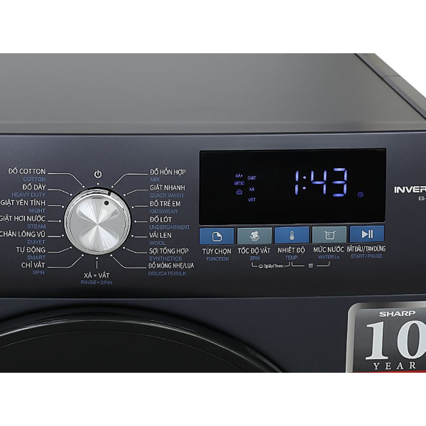 Máy giặt Sharp Inverter 9kg ES-FM90CB-SB