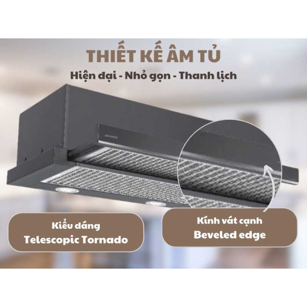 Máy hút mùi âm tủ GrandX GX H70F58G