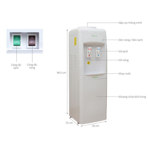 Máy làm nóng lạnh nước uống KG34C