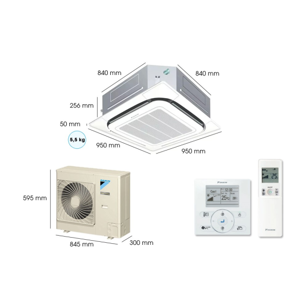 Máy lạnh âm trần Daikin 1 chiều 2.5HP FCNQ21MV1/RNQ21MV19