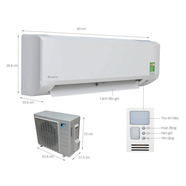 Máy lạnh Daikin Inverter 2.5 Hp FTKF60ZVMV