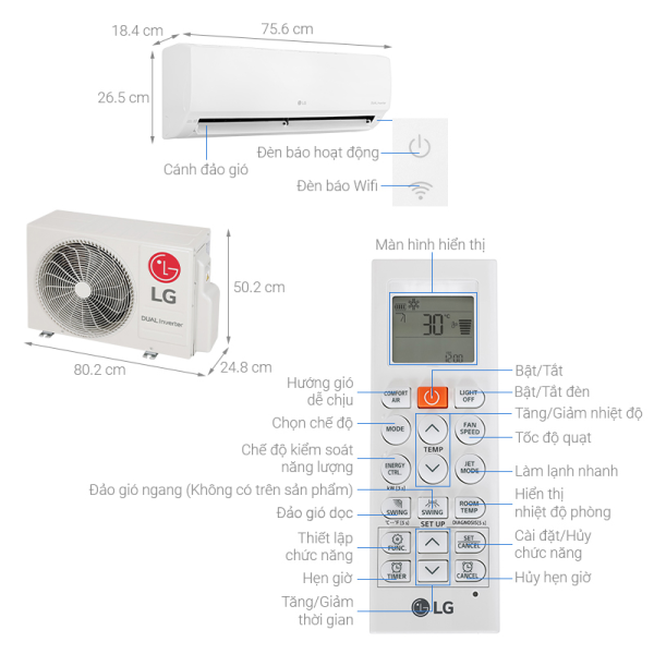 Máy lạnh LG Inverter 1HP V10WIN1