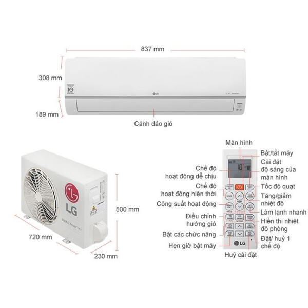 Máy lạnh LG Inverter 1HP V10WIN1