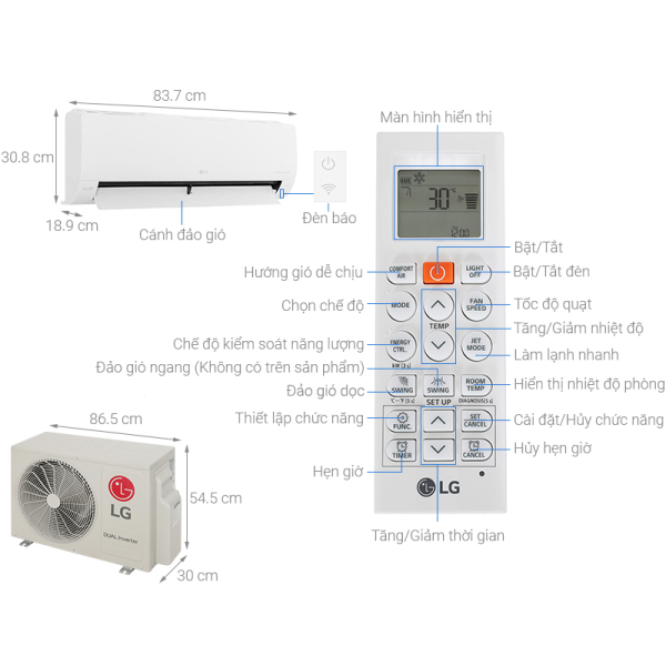 Máy lạnh LG Inverter 2HP V18WIN1