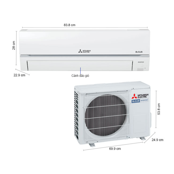 Máy lạnh Mitsubishi Electric Inverter 1.5HP MSY-GR35VF MỚI