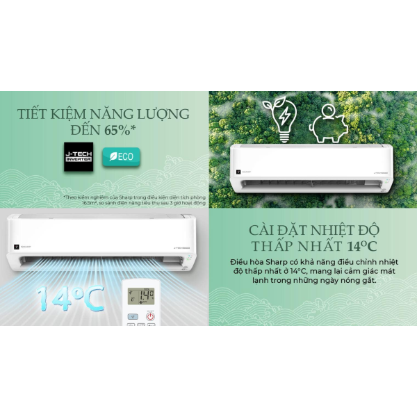 Máy lạnh Sharp Inverter 1.5 HP AH-X13CEWC (Mẫu mới 2025)