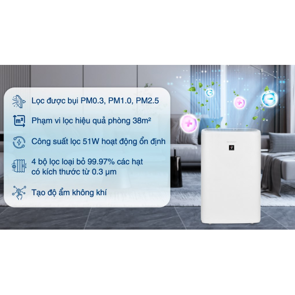 Máy lọc không khí Sharp KI-N50V-W