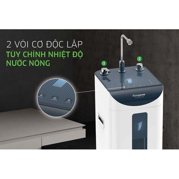 Máy lọc nước Kangaroo Hydrogen Slim nóng lạnh KG10A9S