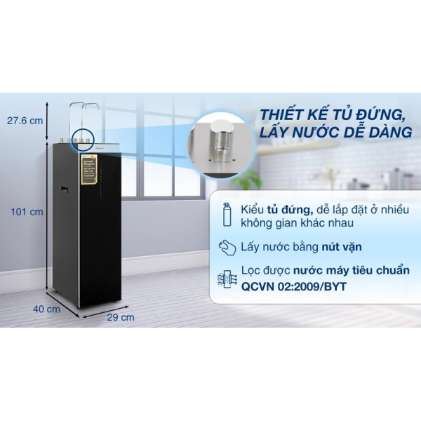Máy lọc nước nóng lạnh Kangaroo KG12A8