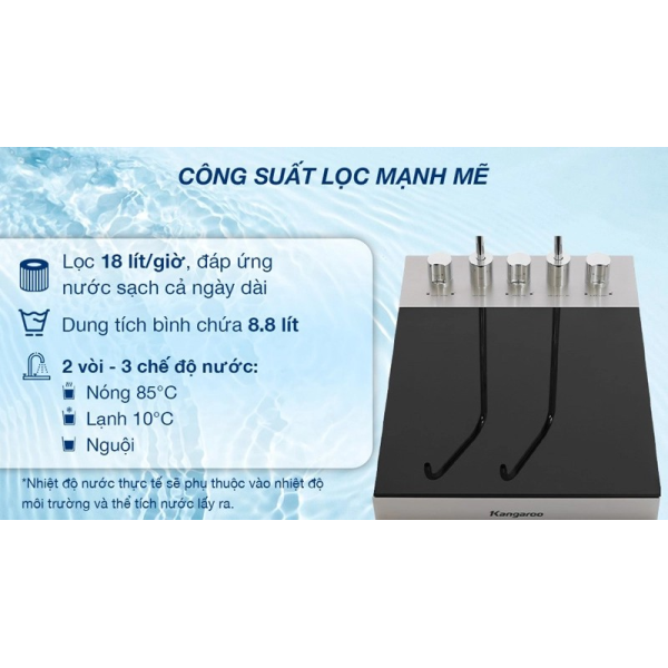Máy lọc nước nóng lạnh Kangaroo KG12A8