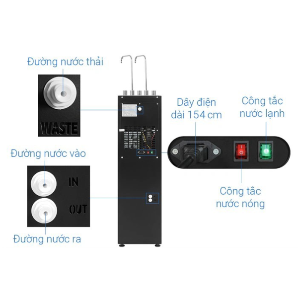 Máy lọc nước RO nóng lạnh Hydrogen Kangaroo KG12A6
