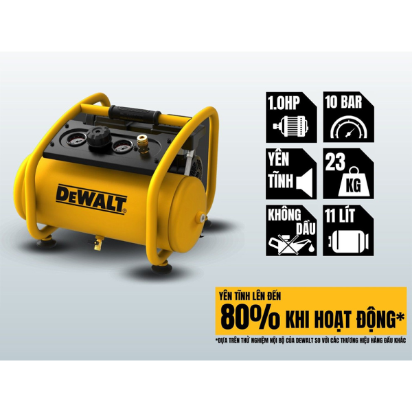Máy nén khí không dầu 11 lít DeWalt DXCM3301181