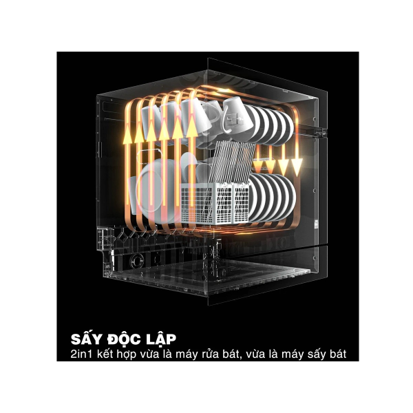 Máy rửa bát Richborn RBDG6064MQ (12 bộ - sấy chuyên biệt)