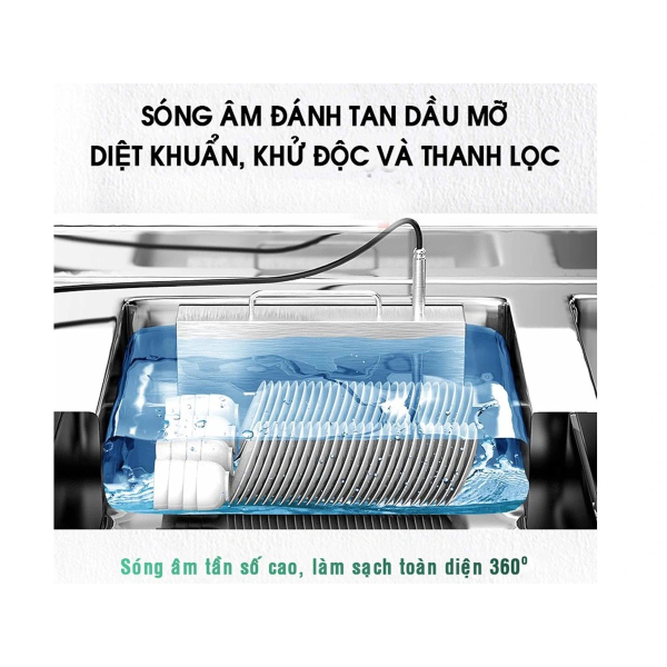 Máy rửa chén bát công nghiệp UltraSonic Texgio Classic TGU-2400SD - 400 chiếc