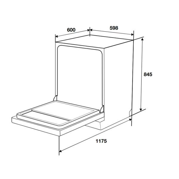 Máy rửa chén Hafele HDW-F6053S - 535.29.702