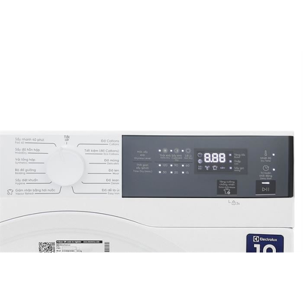 Máy sấy thông hơi Electrolux UltimateCare 9 kg EDS904H3WC