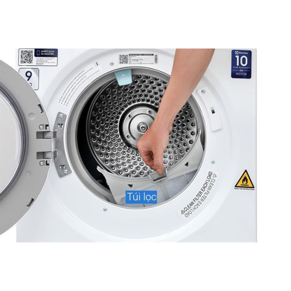 Máy sấy thông hơi Electrolux UltimateCare 9 kg EDS904H3WC