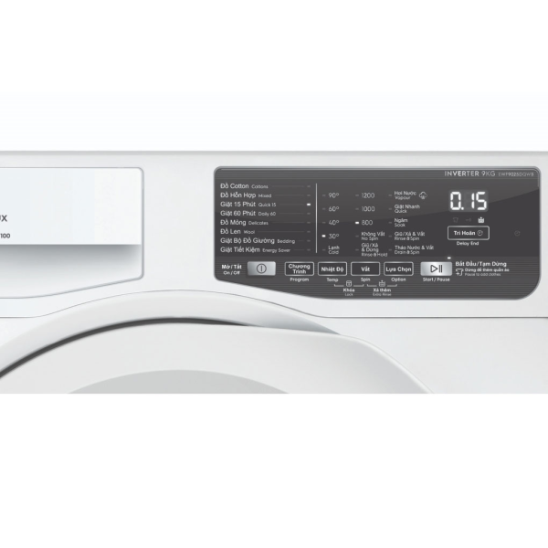  Máy giặt Electrolux UltimateCare 100 Inverter EWF9025DQWB 9kg
