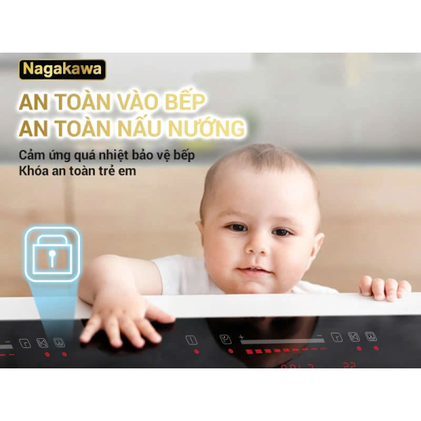 Bếp Điện Từ Đôi Nagakawa NDI9191