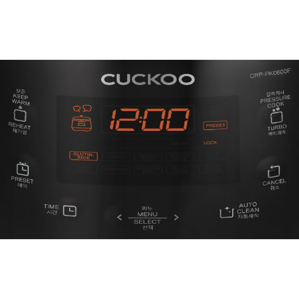 Nồi cơm áp suất điện tử 1.08 lít Cuckoo CRP-PK0600F
