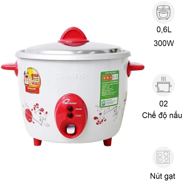 Nồi cơm điện nắp rời Sharp KSH-D06V