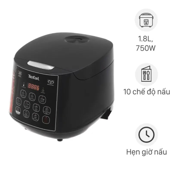 Nồi cơm điện tử Tefal Easy Rice Plus 1,8L RK736B68