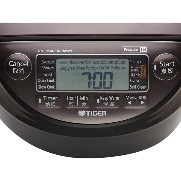 Nồi cơm điện tử cao tần áp suất Tiger JPK-W18W 1.8 lít