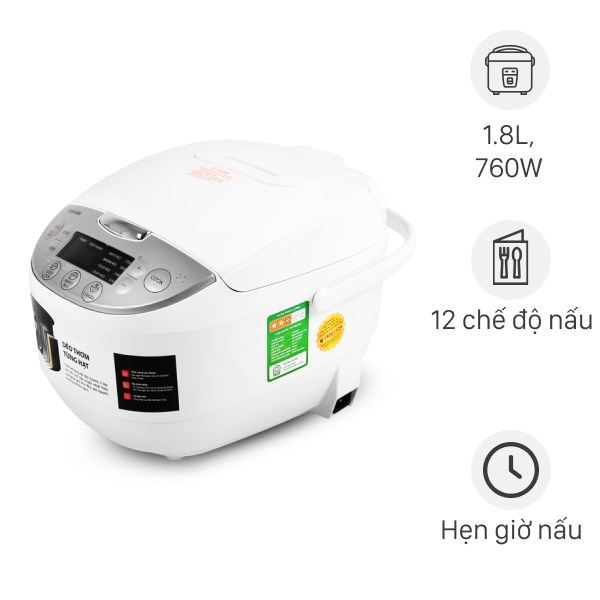 NỒI CƠM ĐIỆN TỬ TOSHIBA RC-18DH2PV(W)