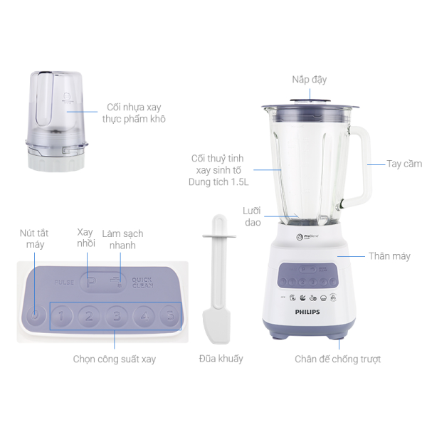 Máy xay sinh tố PHILIPS HR2222/00