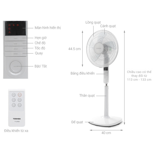 QUẠT ĐỨNG TOSHIBA F-LSA20(H)VN