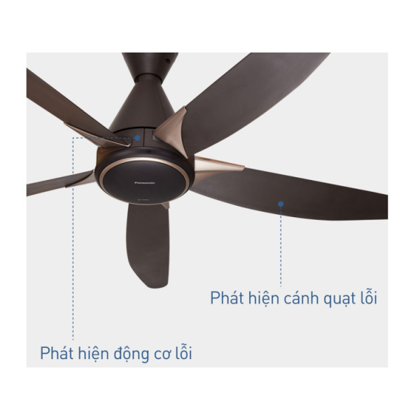 Quạt trần 5 cánh Panasonic F-60GDS - Ti 21.2