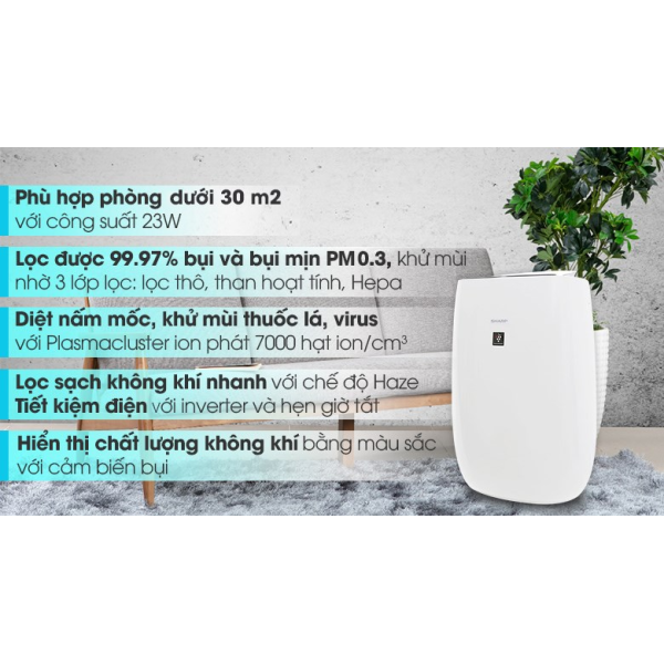 Máy lọc không khí Sharp FP-J40E-W