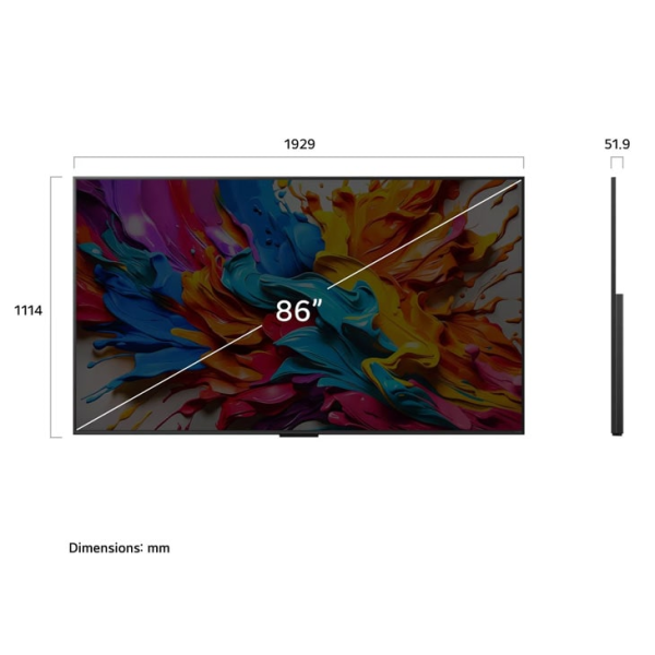 Smart Tivi LG AI MiniLed Evo QNED 4K 86 inch 86QNED9MASA (Model 2025)
