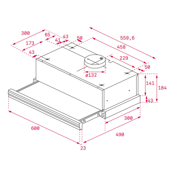 Máy hút mùi TEKA CNL 6415 BK