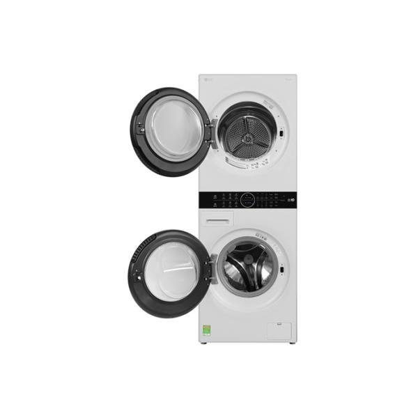 Tháp máy giặt cao cấp LG WashTower Giặt 14Kg + Sấy 10Kg WT1410NHEG