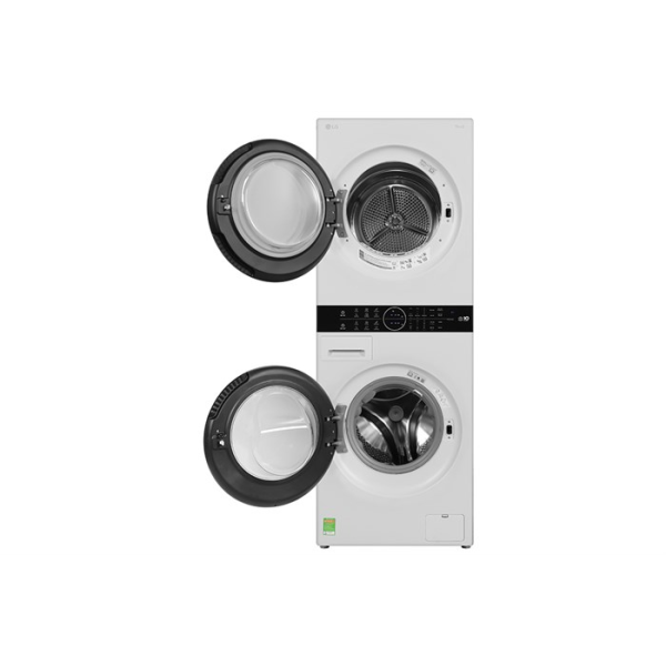 Tháp máy giặt cao cấp LG WashTower Giặt 14Kg + Sấy 10Kg WT1410NHEG