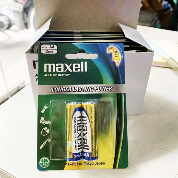 THÙNG PIN TIỂU AA 1.5v MAXELL ALKALINE 1.5V LR03(GD) 2B - VIÊN, VỈ, HỘP, THÙNG - HÀNG CHÍNH HÃNG