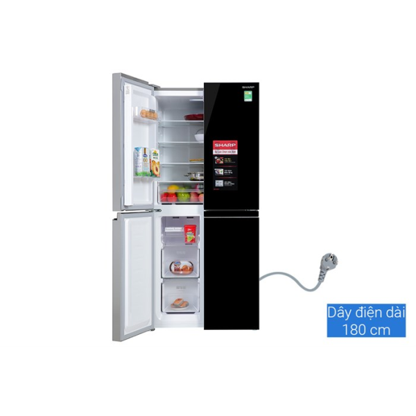 Tủ lạnh Sharp Inverter 362 lít Multi Door SJ-FX420VG-BK