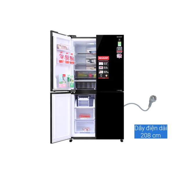Tủ lạnh Sharp Inverter 525 lít Multi Door SJ-FXP600VG-BK
