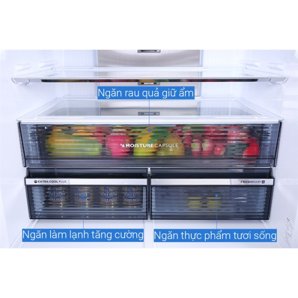 Tủ lạnh Sharp Inverter 525 lít Multi Door SJ-FXP600VG-BK